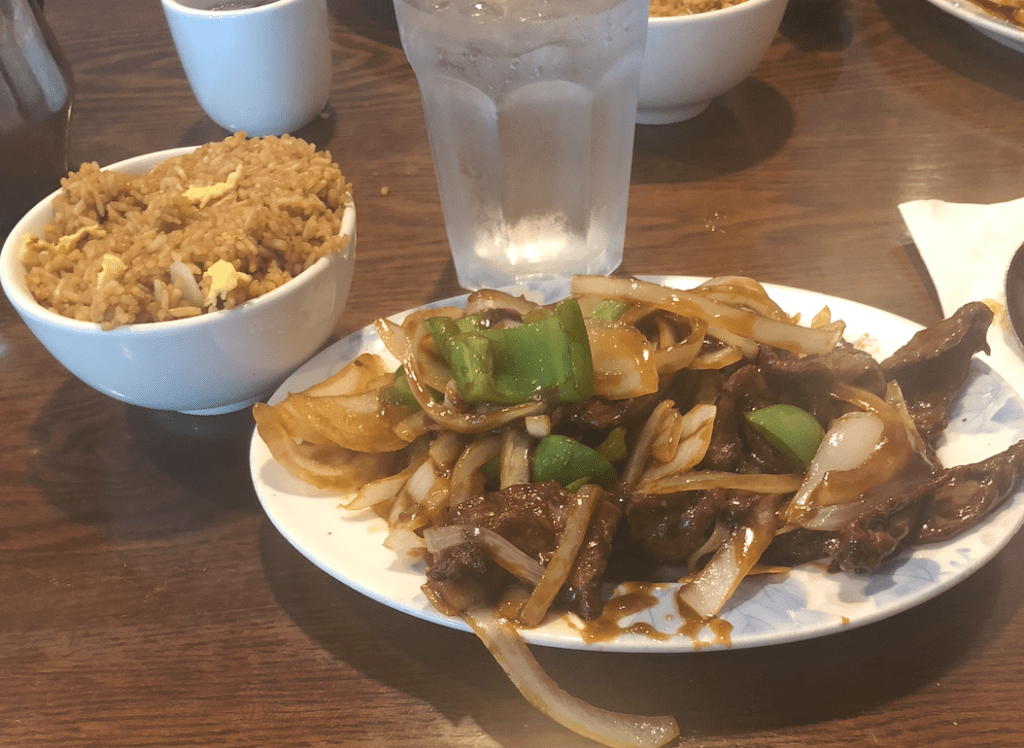 alt text: my food from Chang's Garden